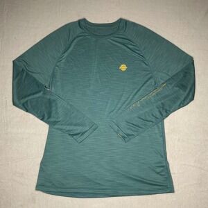 Marsh Wear Mens XL Performance Long Sleeve Fishing Shirt Teal Heathered Raglan
